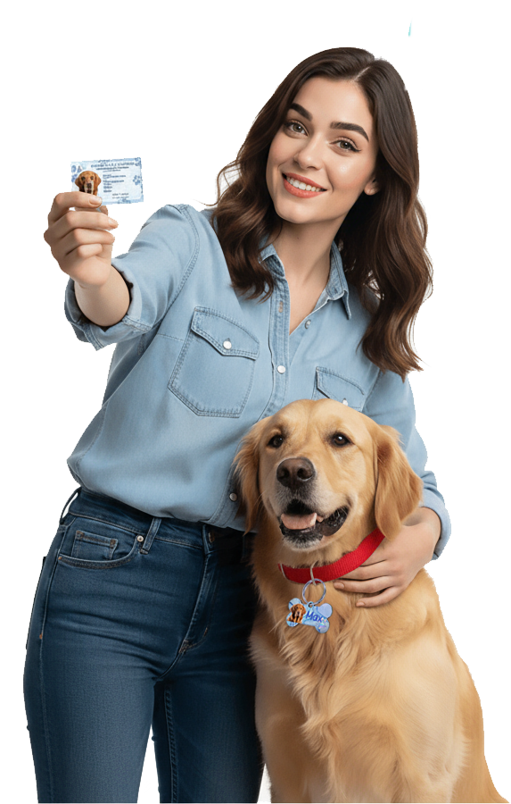 Identifica a tu mascota con la cédula carnet mascota, a color y con laminado holográfico